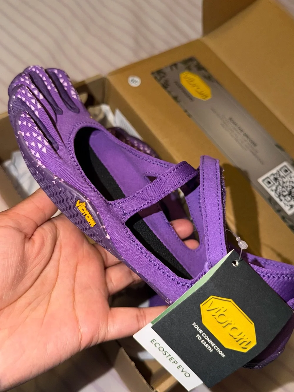 Vibram Women’s Purple FiveFingers EcoStep Evo Toe Shoes